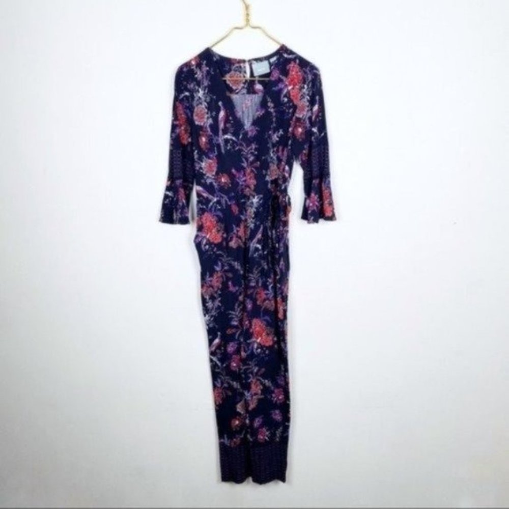 Anthropologie Maeve Espoir Bell Sleeve Jumpsuit - Picture 2 of 10